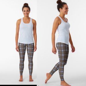 Torrid Plaid Leggings - Brown and Gray